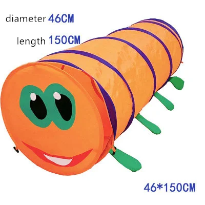 Горячая Детские игрушки ползающий туннель детская наружная внутренняя игрушечная трубка детские игры ползание игры мальчики девочки Лучший подарок на день рождения - Цвет: 05