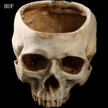 Статуэтки BUF из смолы для украшения головы черепа креативные статуэтки скелета скульптура Хэллоуин реквизит для фотографий голова черепа