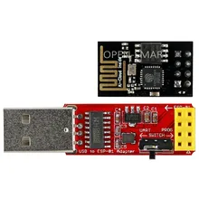 ESP8266 Wi-Fi Transceiver Module + USB to ESP-01 Adapter Serial Wireless Adapter Debugging Firmware Programming for Arduino