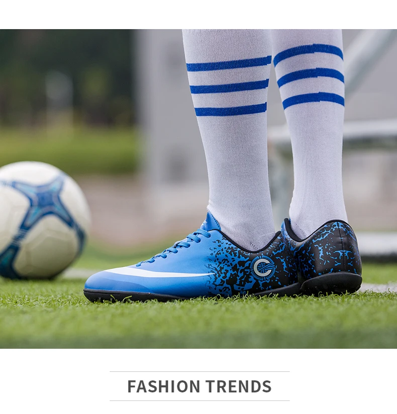 Мужские футбольные бутсы Весна 2018 Дышащие футбольные бутсы на шнуровке уличные тренировочные бутсы оригинальная обувь для футбола