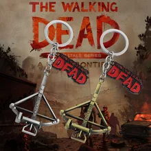 Известный фильм/фильм Ходячие мертвецы брелок бронзовая Подвески дубинки металлический брелок костюм реквизит chaveiro llavero украшения подарок