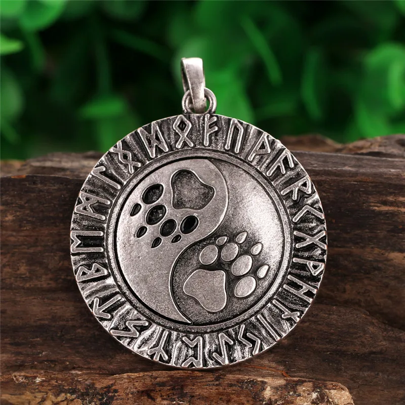 Ying Yang Veles Медвежья Лапа кулоны подвески норвежский викинг Рунический Круг