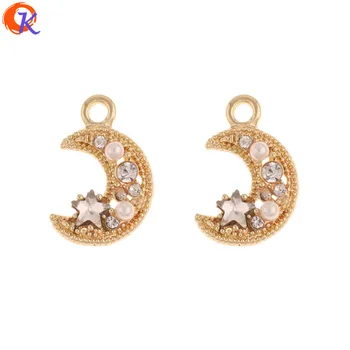 

Cordial Design 50Pcs 13*20MM Jewelry Accessories/Charms/DIY Earrings Making/Moon Shape/Hand Made/Pendant/Jewelry Findings