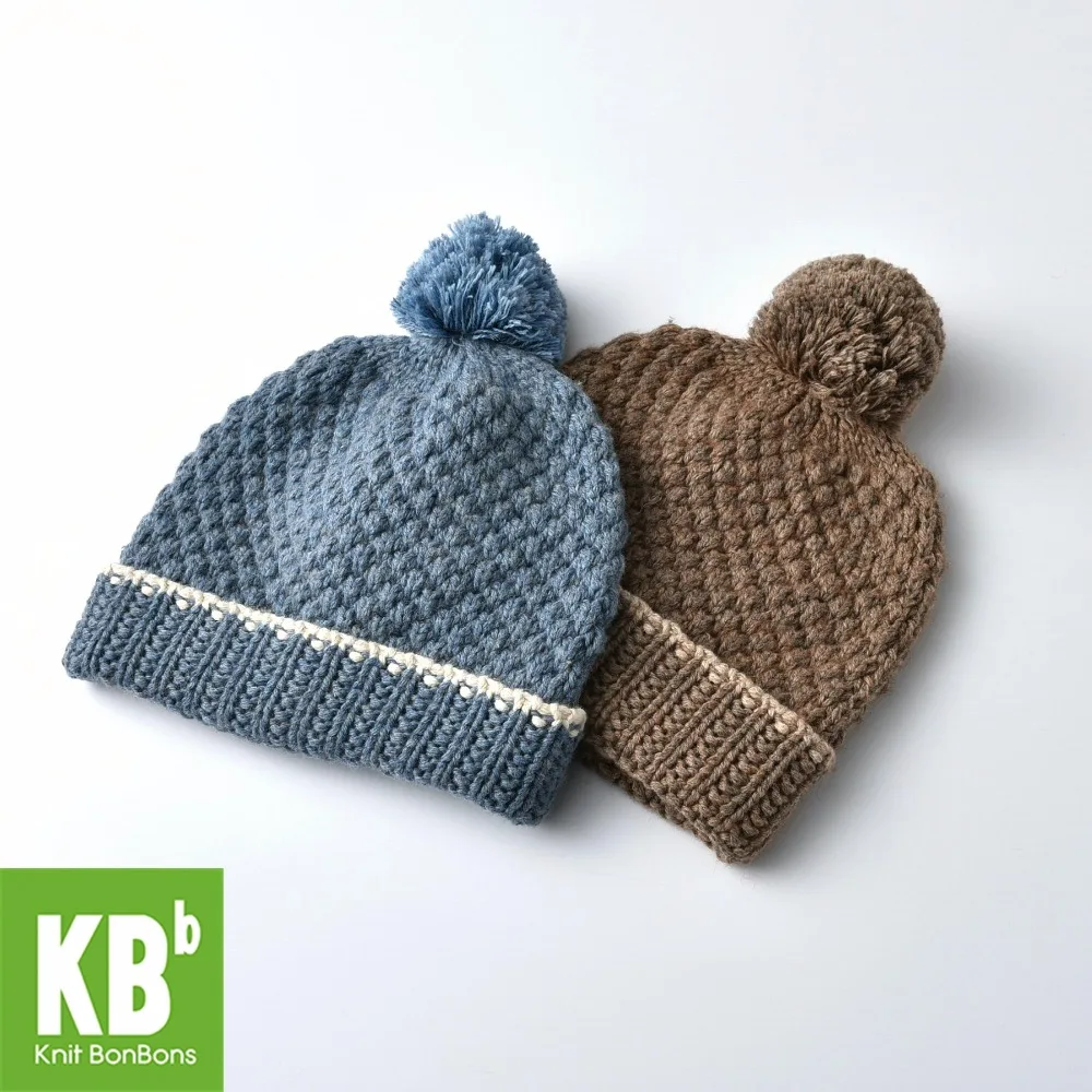 Pom pom beanies knitted for fall-winter best photo Pom pom beanies knitted for fall-winter catalog photo