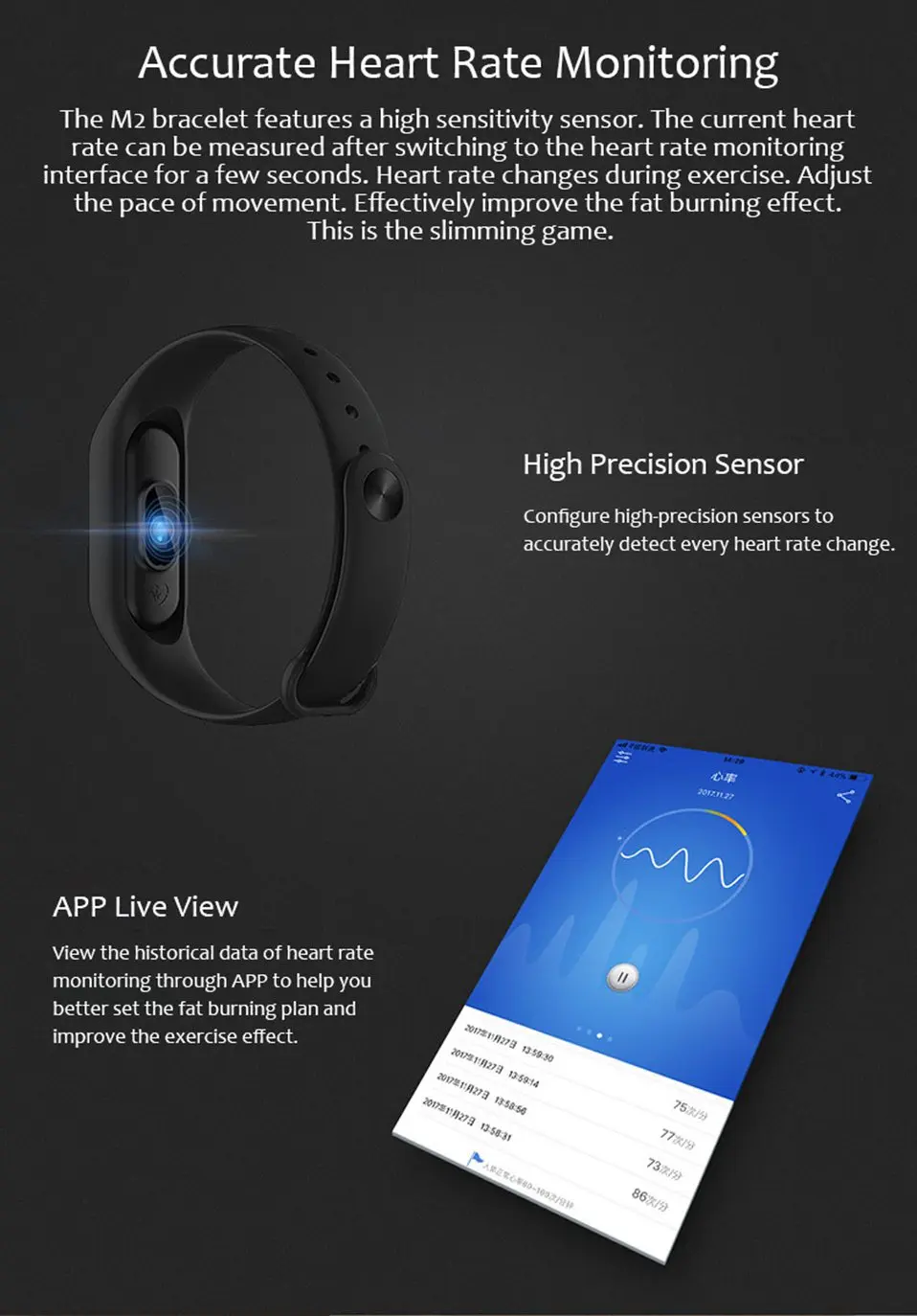 2019 Smart Watch Men Women Android IOS Waterproof Sports Heart Rate Monitor Smart Wairtband M2 SmartWatch Fitness Tracker Watch  (2)