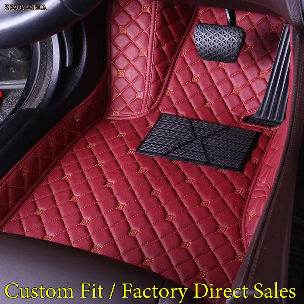 

ZHAOYANHUA Car floor mats for Toyota Camry Corolla Mark X Crown Verso FJ Cruiser yaris L 5D car-styling carpet floor liner
