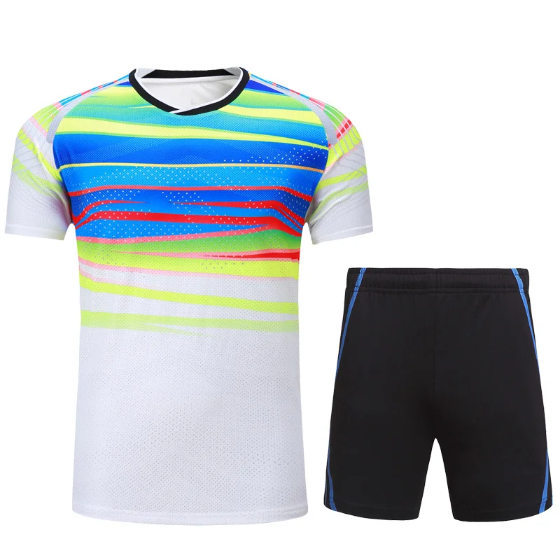 

Women/Men Breathable Set Volleyball Jerseys Badminton Uniforms Set Table Tennis Clothing Specific Team Game T Shirts&Shorts