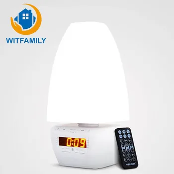 

Fashion Bluetooth Audio Speakers U Disk MP3 Music Alarm Clock Remote Control Remote Remote Control Intelligent Dual Alarm Clock