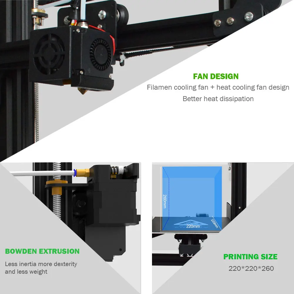 Набор 3D-принтеров TRONXY 220*220*260 мм XY-2 усовершенствованное закаленное стекло опционально v-слот повторное отключение питания печать 3D-принтер Горячая кровать