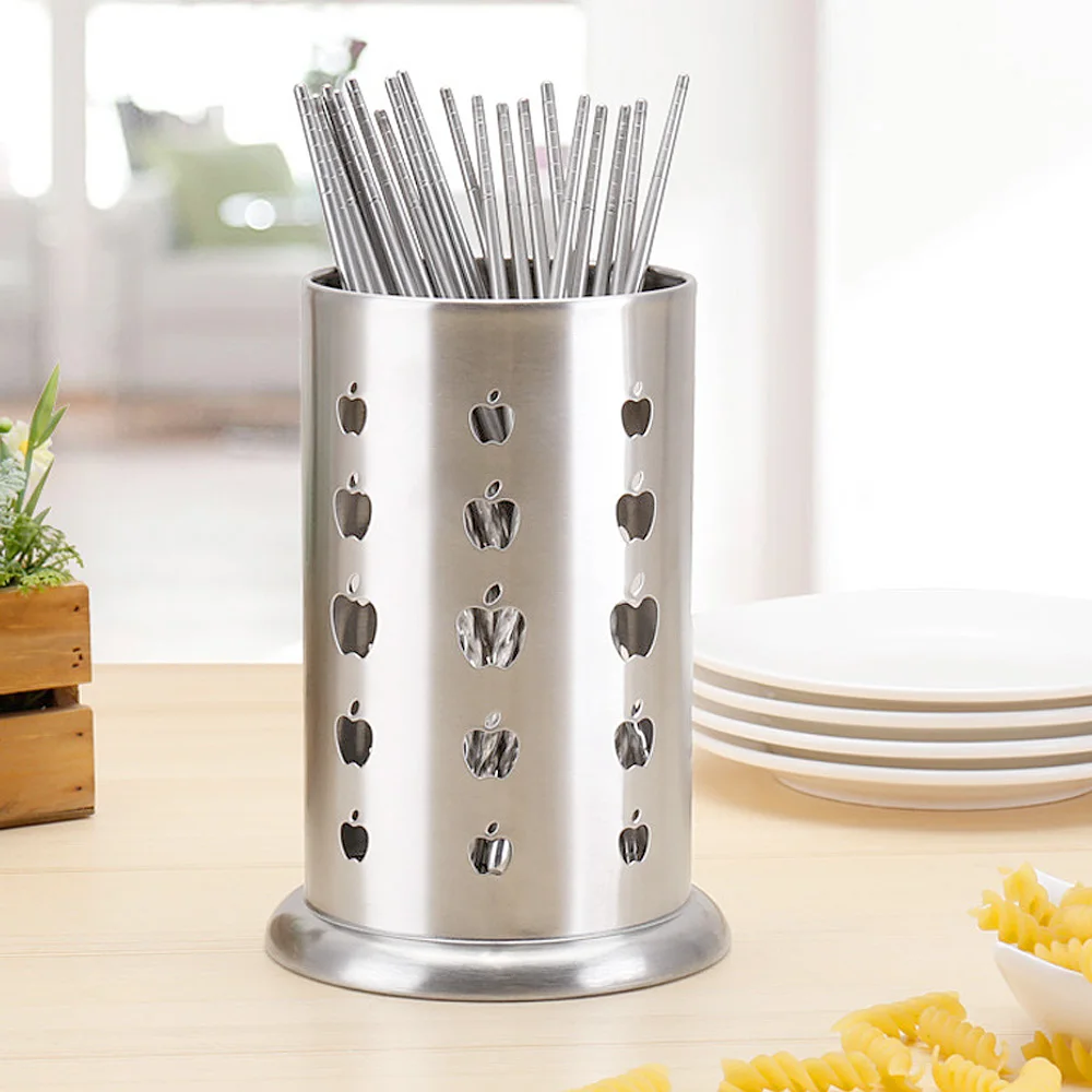 

Behogar Utensil Stainless Steel Kitchen Tableware Chopsticks Holder Cooking Cutlery Tableware Cage Storage Organizer Caddy