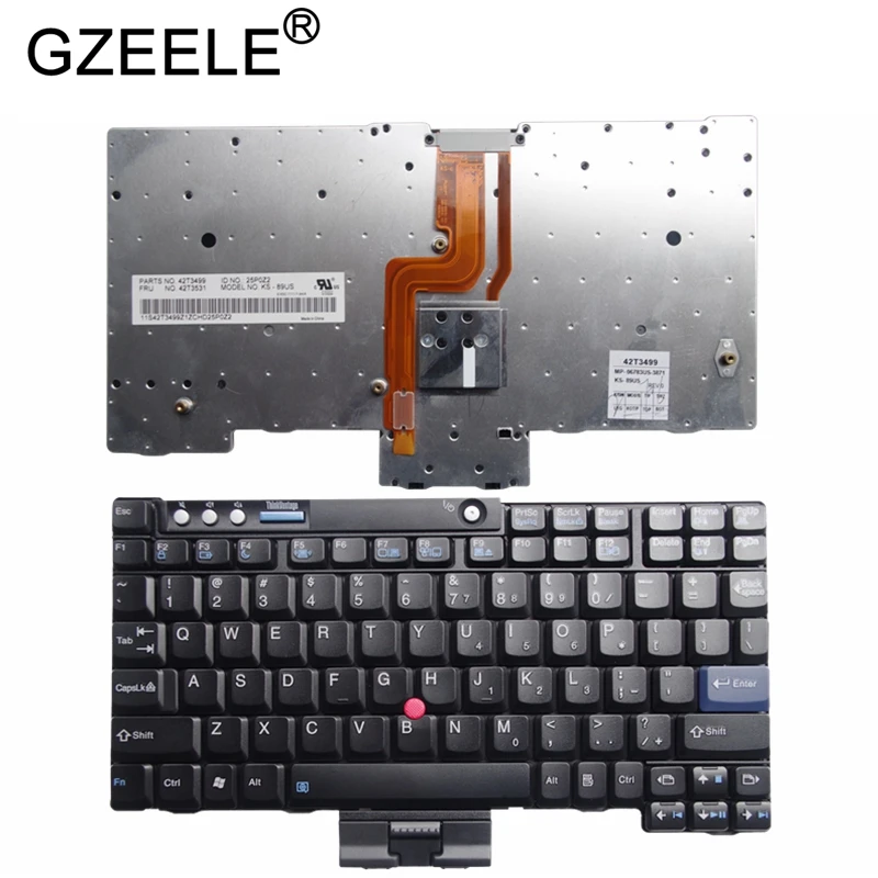 QH GZEELE для IBM Lenovo Thinkpad X60 X60s X61 X61S X60T X61T клавиатура US 39T7234 39T7265 | Компьютеры и офис