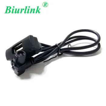 

Biurlink Car Round 4 Pin CD Changer Port to USB Audio Input Cable Adapter For Volkswagen Skoda Radio RCD510 RCD310 RNS315