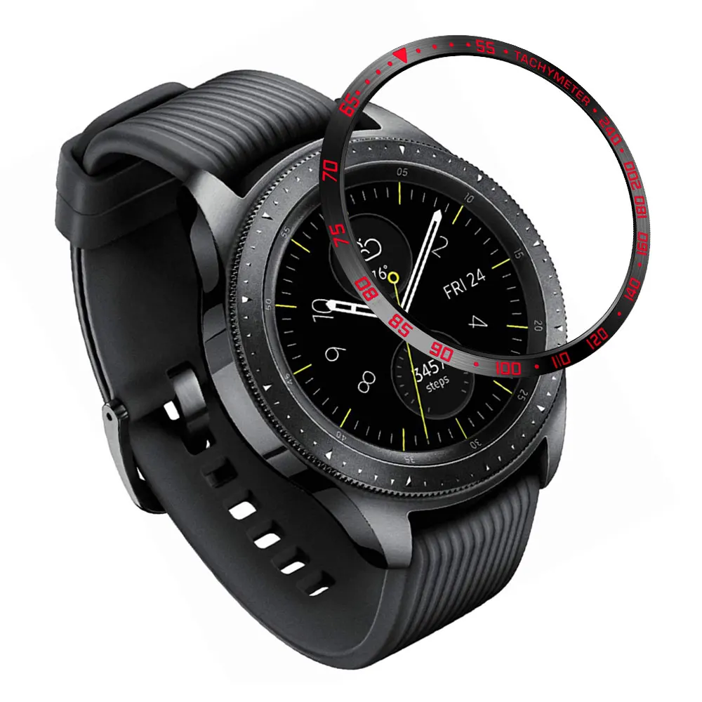 Сталь для samsung Galaxy Watch 42 мм/46 мм/gear S3 Frontier ободок кольцо Клей против царапин металлический чехол Смарт часы аксессуары - Цвет ремешка: watch 42mm E