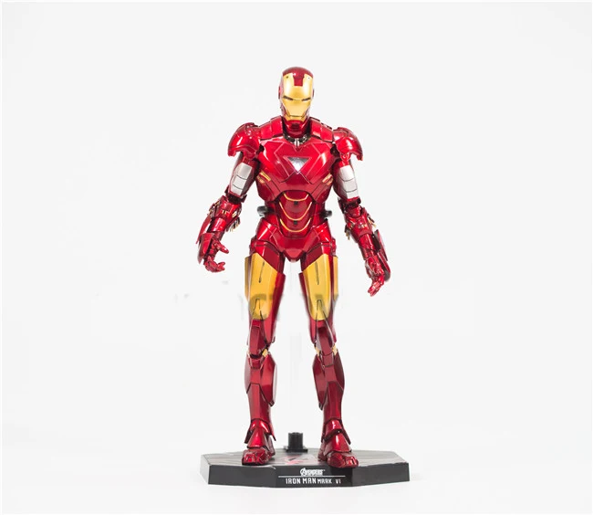 

28cm Marvel Avengers Iron Man Action Figure MK6 Posture Model Anime Decoration Collection Figurine Toys model For Fans Gift