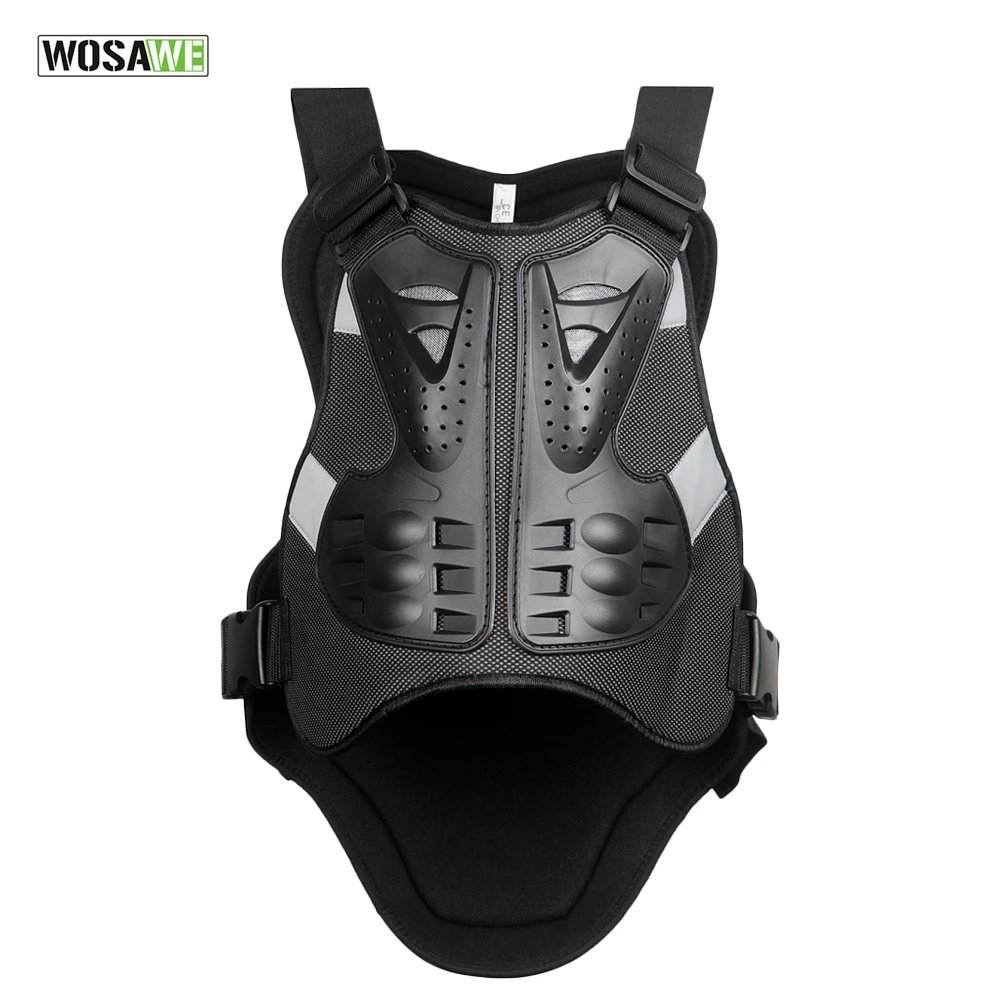 

WOSAWE Motorcycle Body Support Vest Motocross Chest Back Protector Gear Racing Protective Body-Guard PE Guards Back Support