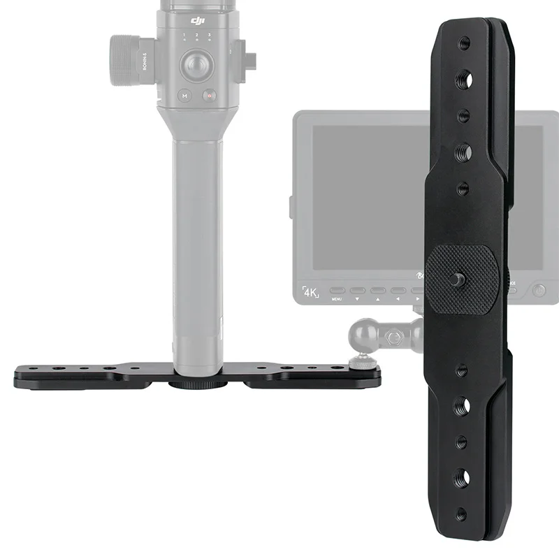 

AgimbalGear Extend Plate Mount Adapter for Dji Ronin S with 1/4 3/8 Screw for Microphone LED Video Light Magic Arm Monitor