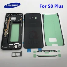 S8+ задняя крышка батареи передняя средняя рама для Samsung Galaxy S8 Plus G955 G955F G955FD полный корпус