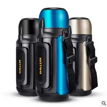 

1500ml Outdoor Travel Kettle large capacity Thermos 304 stainless steel thermos Water bottle thermos cup For car Coffee Kettle