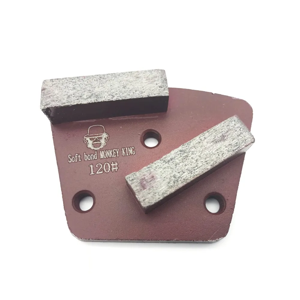 

2 Segments Traps Floor Shoe Trapezoid Metal Diamond Concrete Grinding Disc Pad
