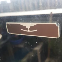 Дальность чтения 6 м UHF Alien H3 rfid бирка для ветрового стекла uhf rfid метки для транспортных средств печати без ножей