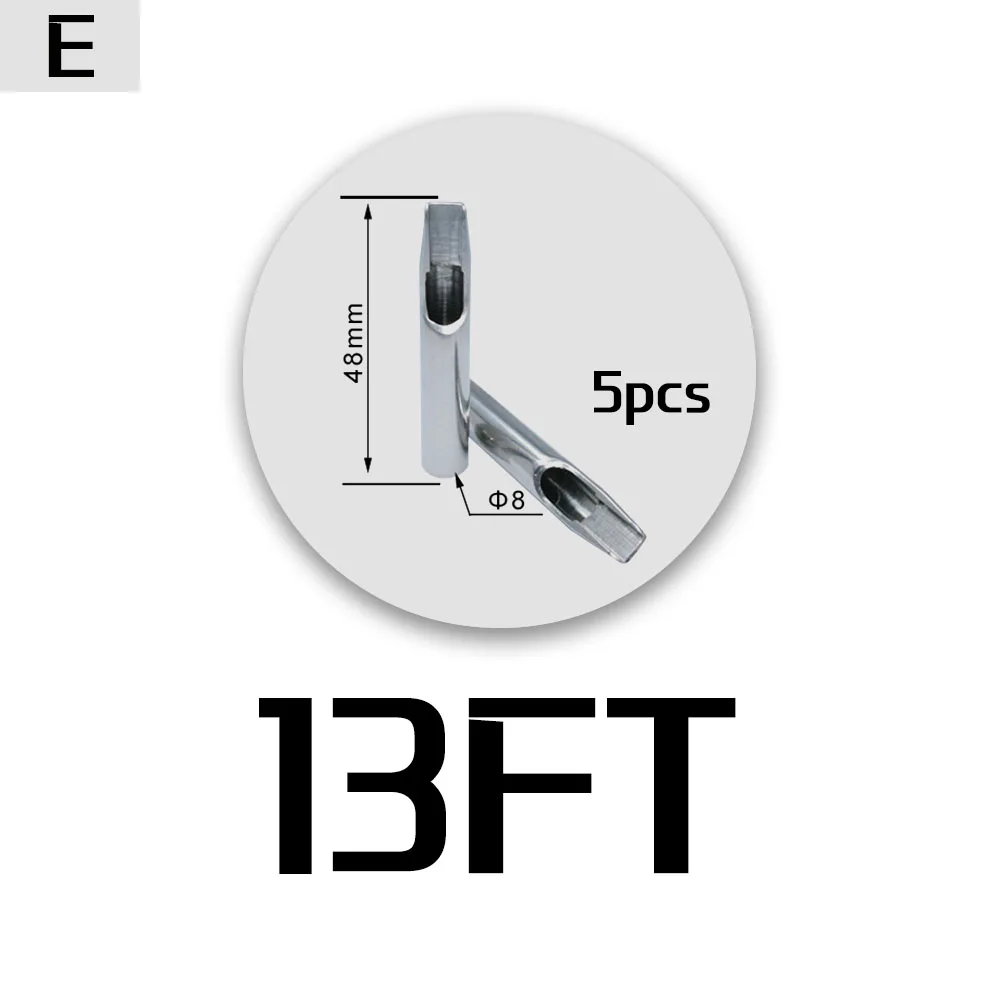 5 шт FT нержавеющая сталь татуировки Советы Короткие Пластиковые иглы для тату боди-арт поставка