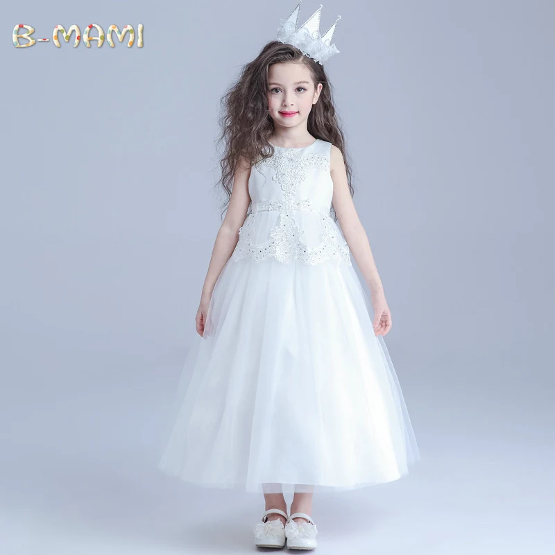 

Girl Dress Ceremony for 8/9/10/11/12 Years Evening Dresses Kids Party Dress Infant Child Deguisement Bridesmaid Dresses Child