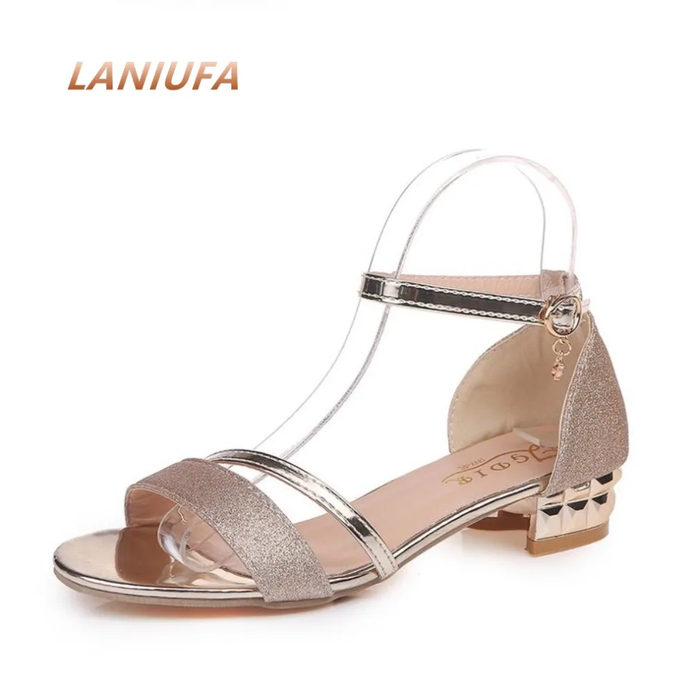 

Summer Women Shoes fashion Buckle Strap Cover Heel casual flat Ladies Sandals For Woman shoes Ankle Strap Footwear Mujer #355
