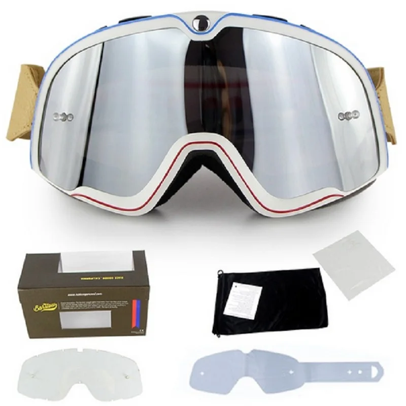 

2018 new high-end retro 100% motorcycle goggles off-road goggles 100 ski goggles With box ! free shipping!!