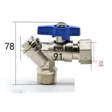 DN20 G 3/" BSPP латунный угловой шаровой кран с фильтром для настенного бойлера, воды, газа, масла