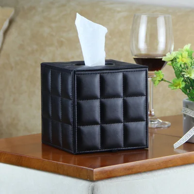 

Square Household Tissue Box Car Tissue Box Napkin Holder Tissue Paper Towel Wipes Case Table Decoration Removable Tissue LZM070