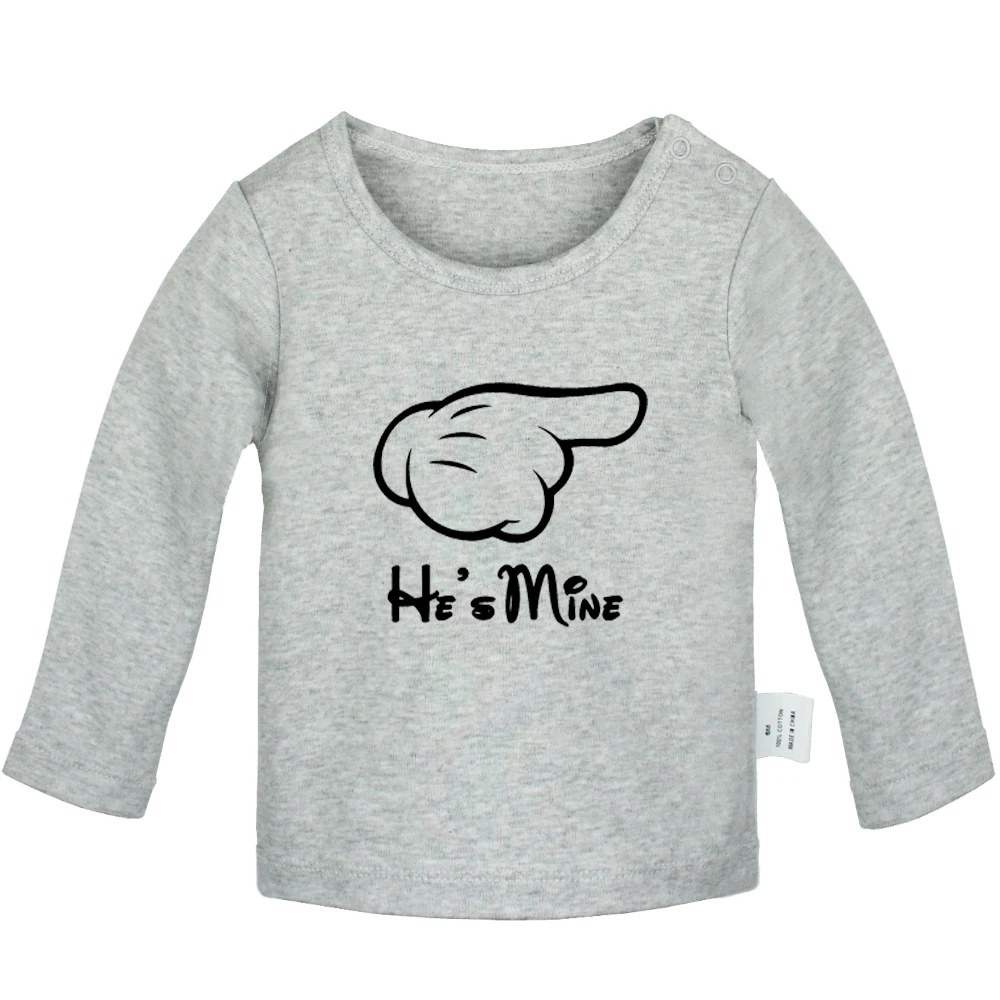 YbBabyYG120C Милые футболки для новорожденных с рисунком Совы He's mine You Live Once YOLO I poped Today футболки с длинными рукавами для малышей - Цвет: YbBabyYG120C