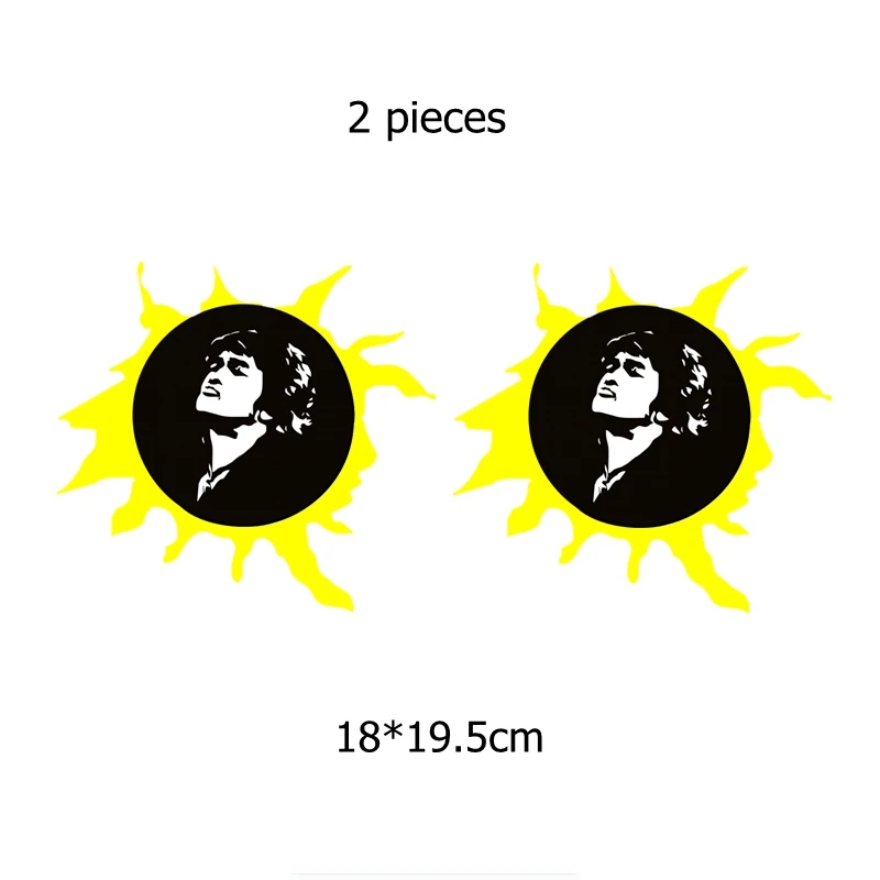 1251 Colorful 2 PCS Three Ratels TZ-1251#18*19.5см виктор цой наклейки на авто полноцветные наклейки на машину автонаклейка стикер - Название цвета: 1251 Colorful 2 PCS