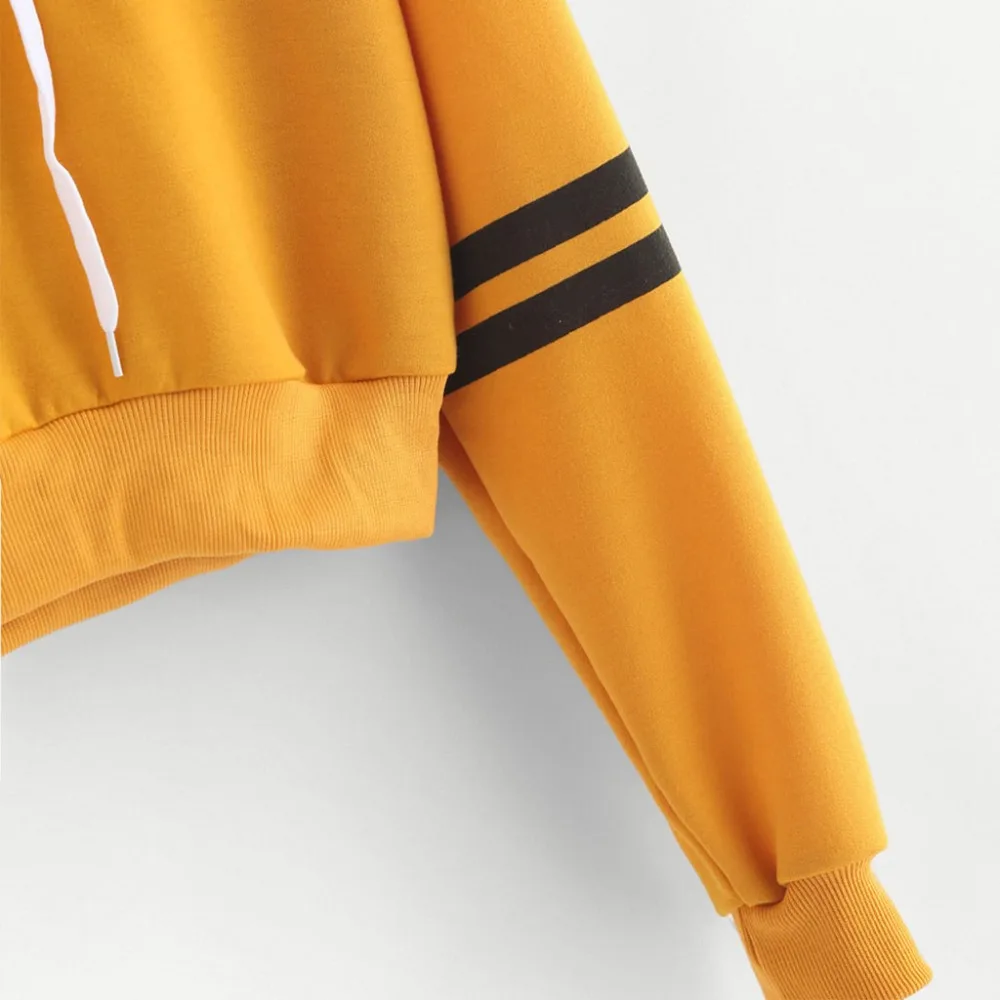 Women Teen Girls Striped Long Sleeve Hoodie Sweatshirt Cuekondy Casual Planet Printed Hooded Pullover Jumper Tops Blouse 