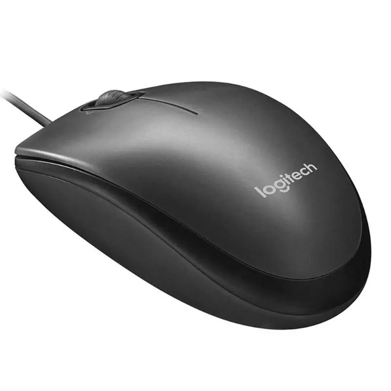 Logitech M90 USB Проводная Мышь эргономичный дизайн 3 кнопки 1000 Точек на дюйм оптический геймер Мышь для ноутбука, настольного компьютера, ПК