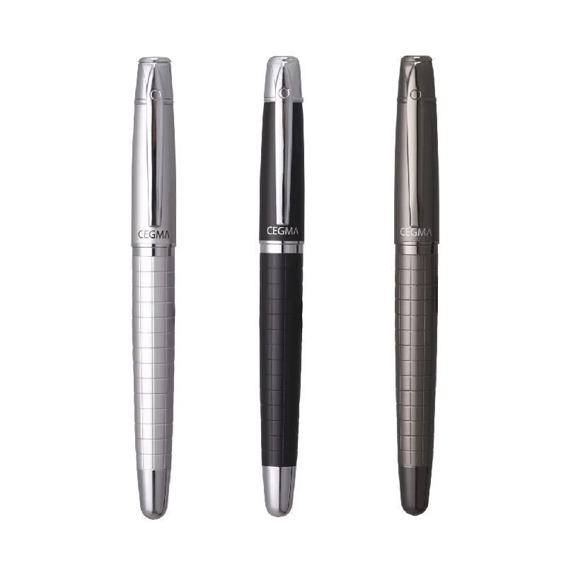

Andstal Metal Elegant Fountain Pen Luxury Set Gift M&G Calligraphy Ink Pens Silver Black Grey with Premium gift box boss pen