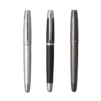 

Andstal Metal Elegant Fountain Pen Luxury Set Gift M&G Calligraphy Ink Pens Silver Black Grey with Premium gift box boss pen