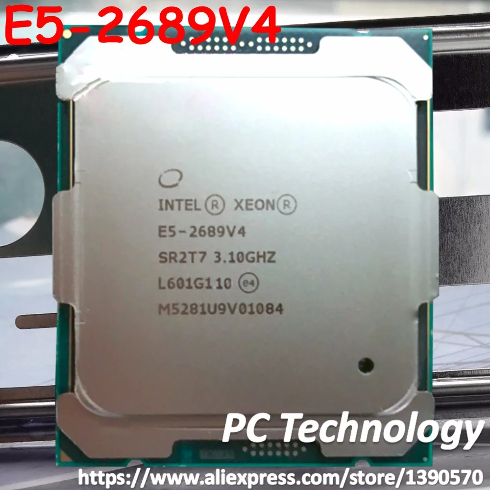 Оригинальный процессор Intel Xeon E5 2689V4 3 10 ГГц ядер 25 Мб SmartCache 2689 V4 FCLGA2011 165 Вт 1 год