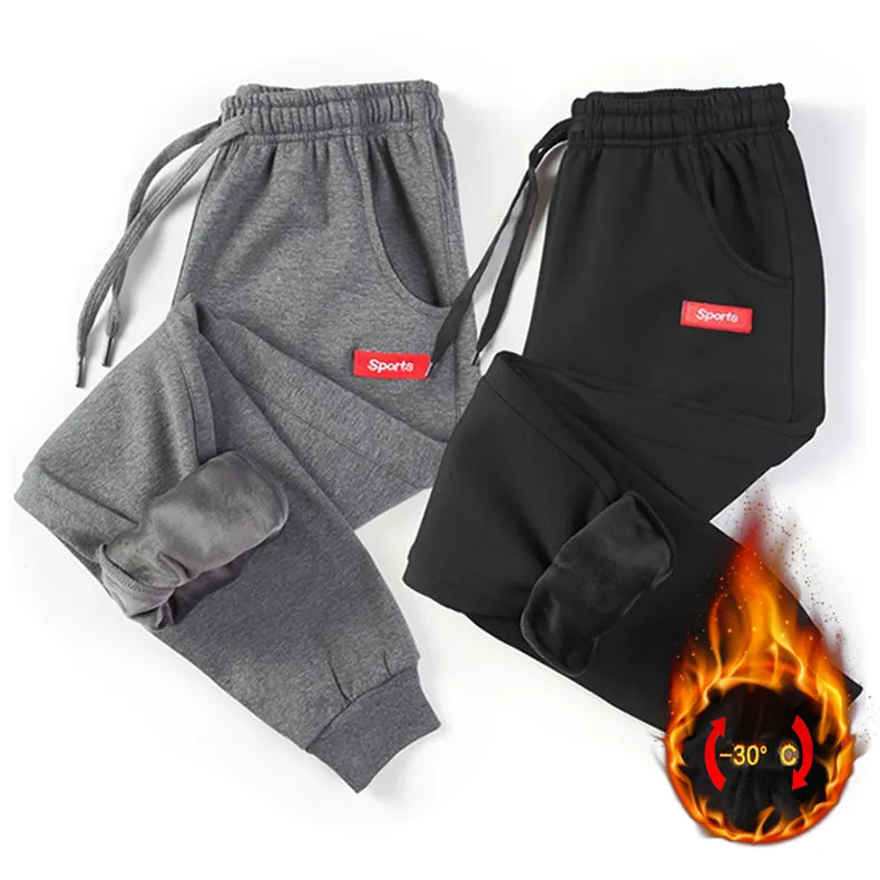 5XL Men's Sweatpants Winter Warm Harem Fleece Pants Male Plus Size Cotton Sports Trousers Jogger Pencil Pants GYMS 2019 Spring 1