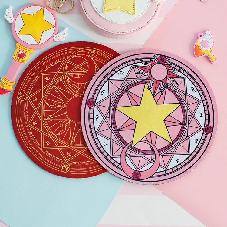 

Card captor Cardcaptor Sakura Clow Card Captor Sakura wand mouse mad Computer game mousepad Kinomoto Magic Circle