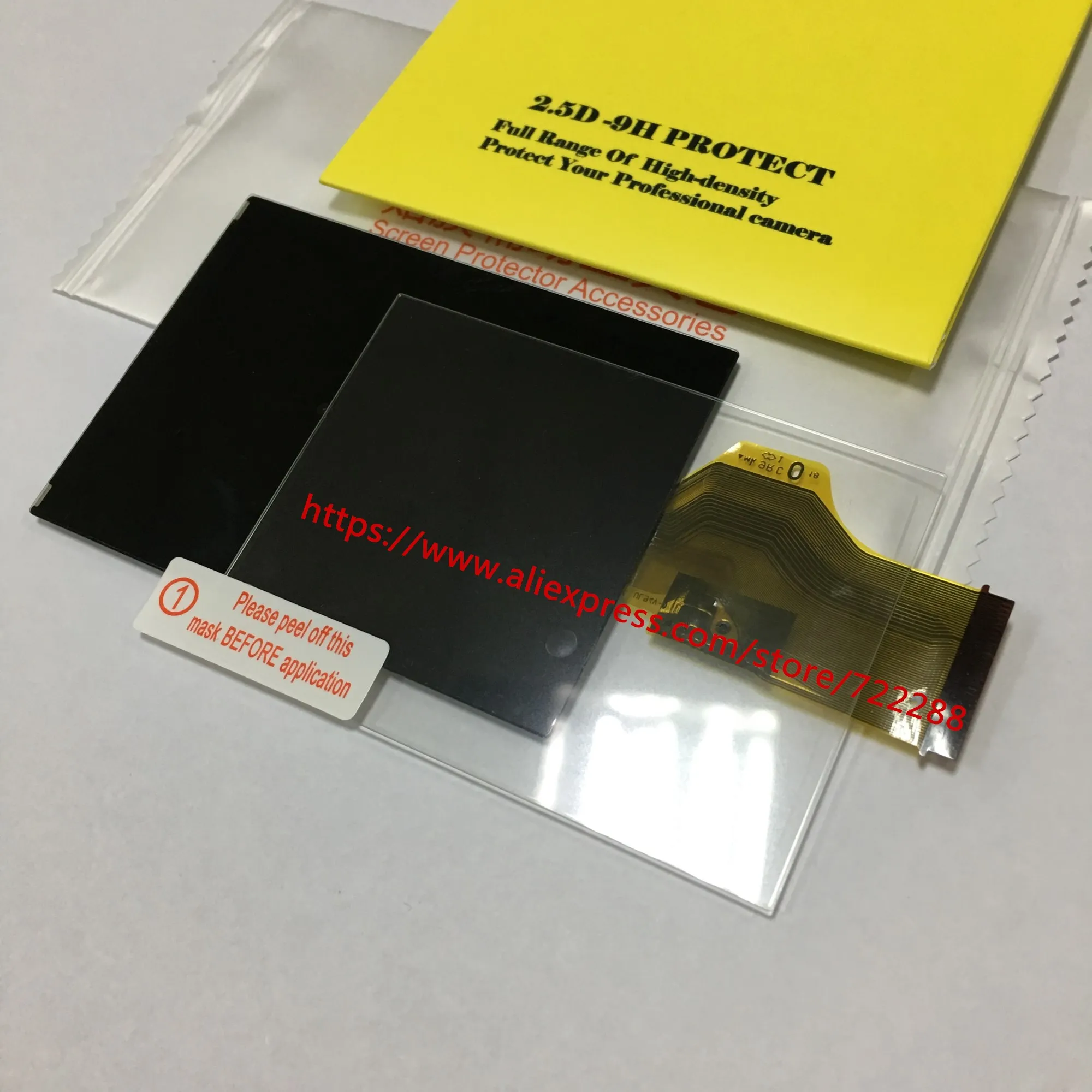 

Repair Parts For Sony DSC-RX100 DSC-RX1 DSC-RX100 II DSC-RX100M2 DSC-RX100M3 LCD Display Screen+Tempered Glass Protector Film