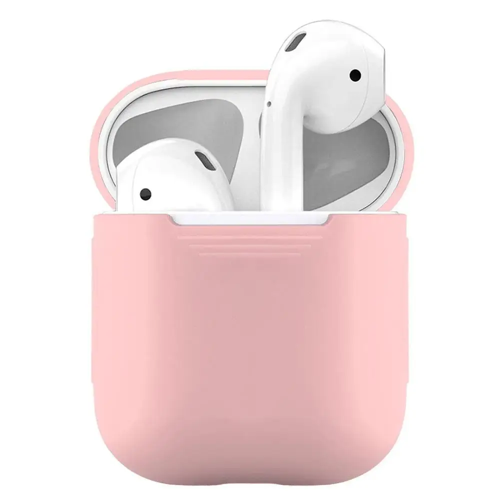 

18 Colors 1PCS TPU Silicone Bluetooth Wireless Earphone Case For AirPods 1/2 Protective Cover Accessories for Apple Airpods Box