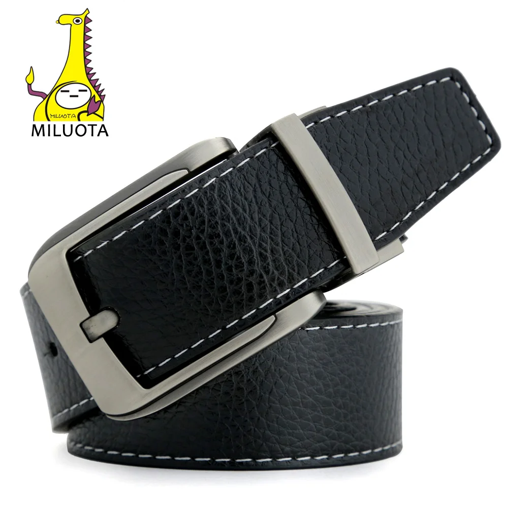

[MILUOTA] Fashion Designer Belts for Women High Quality Unisex Reversible Pu Leather Belt Woman Brand Strap Male MU023