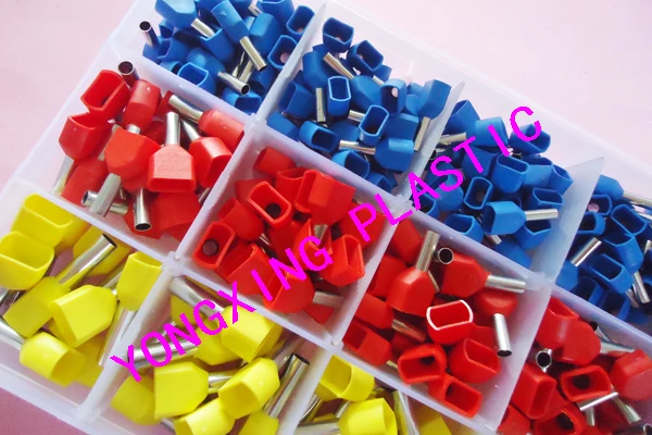 300 шт./лот TE1508/TE2508/TE4012 Bootlace cooper набор металлических наконечников медный обжимной