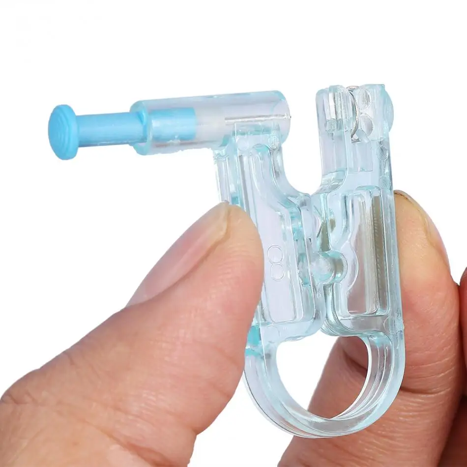 

2PCS/Set New Healthy Safety Asepsis Disposable Unit Ear Studs Piercing Gun Piercer Painless Beauty Tool with Alcohol Prep Pads