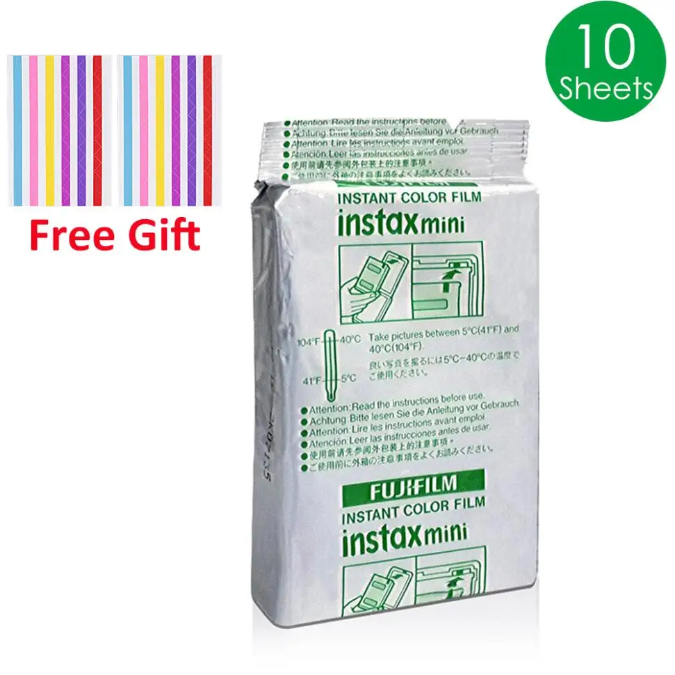 Пленка Fujifilm Instax Mini на выбор фоторамка 10-100 лист фотобумага для камеры Instax Mini 9 Mini 8 Instant Mini 70 90 - Цвет: 10 Sheets Mini White