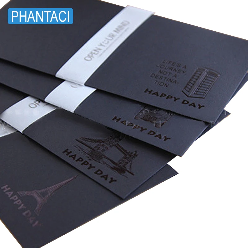 

20 pcs/lot Retro Black Craft Paper Envelopes Vintage European Style Envelope for Post Card Scrapbooking Letter Gift Stationery