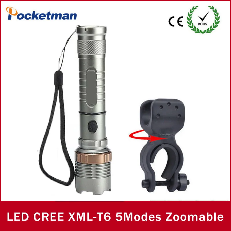 

XM-T6 3800LM Tactical Flashlight Torch Zoomable Linternas LED Flashlight for 3xAAA or 1x 18650 Lanterna