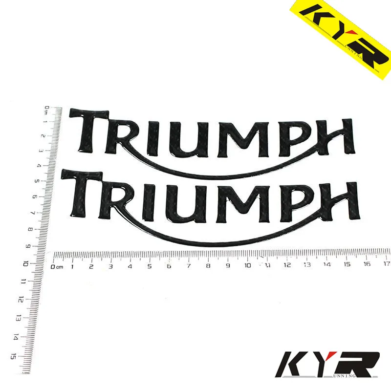 

Black Carbon Motorcycle Emblem Badge Decal 3D Tank Wheel Logo TRIUMPH" Sticker For ALL TRIUMPH DAYTONA 600/650/765/675/675E