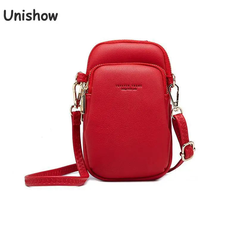 Unishow البسيطة المرأة حقائب كتف الإناث الهاتف محفظة المرأة حقيبة ساعي العلامة التجارية مصمم صغيرة Crossbody حقيبة محفظة للسيدات محفظة Unishow البسيطة المرأة حقائب كتف الإناث الهاتف محفظة المرأة حقيبة ساعي العلامة التجارية مصمم صغيرة Crossbody حقيبة محفظة للسيدات محفظة