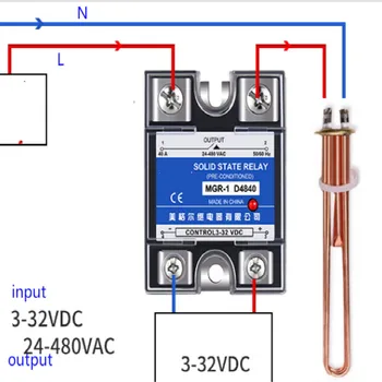 

solid state relay Single-phase 220v ssr-40da MGR-1 D4810 D4825 D4840 40a D4860 Dc control ac free shipping